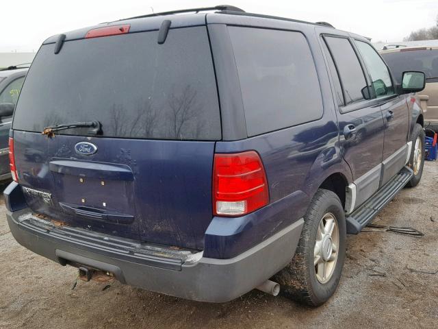 1FMRU15W04LA87025 - 2004 FORD EXPEDITION BLUE photo 4