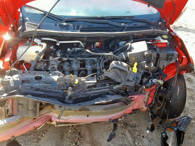 3FADP4EJ0EM149086 - 2014 FORD FIESTA SE RED photo 7