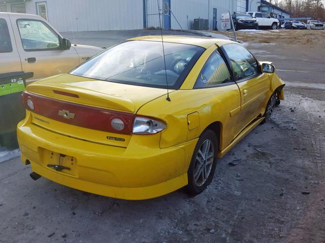 1G1JH12F157199572 - 2005 CHEVROLET CAVALIER L YELLOW photo 4