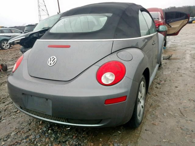 3VWPF31Y76M311558 - 2006 VOLKSWAGEN NEW BEETLE ნაცრისფერი ფოტო 4