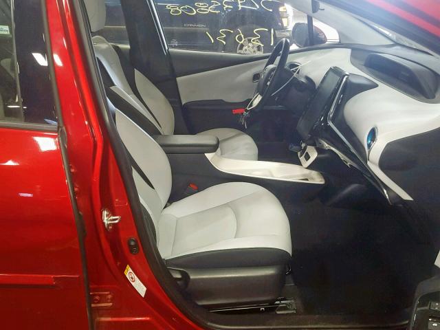 JTDKARFP1J3070170 - 2018 TOYOTA PRIUS PRIM 红色 照片 5