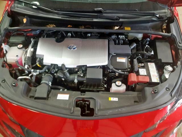 JTDKARFP1J3070170 - 2018 TOYOTA PRIUS PRIM 红色 照片 7
