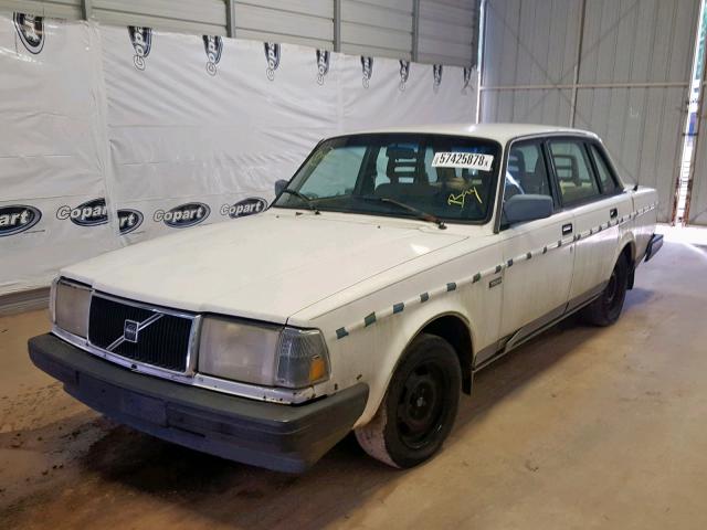 YV1AA8848L1418421 - 1990 VOLVO 240 BASE WHITE photo 2