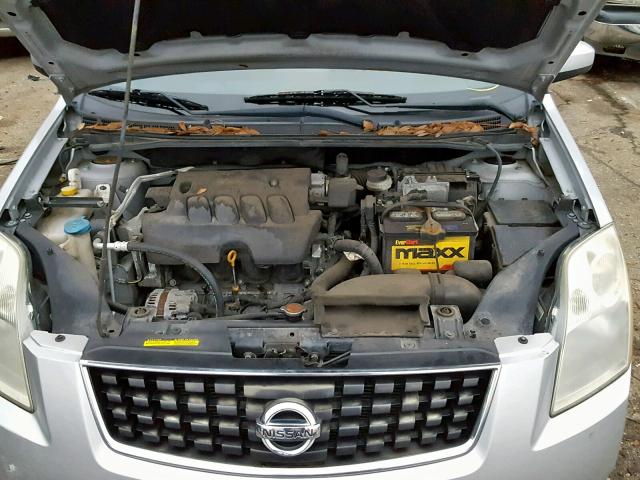 3N1AB61E49L643546 - 2009 NISSAN SENTRA 2.0 SILVER photo 7