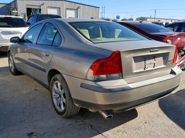 YV1RS58D412040734 - 2001 VOLVO S60 2.4T GRAY photo 3