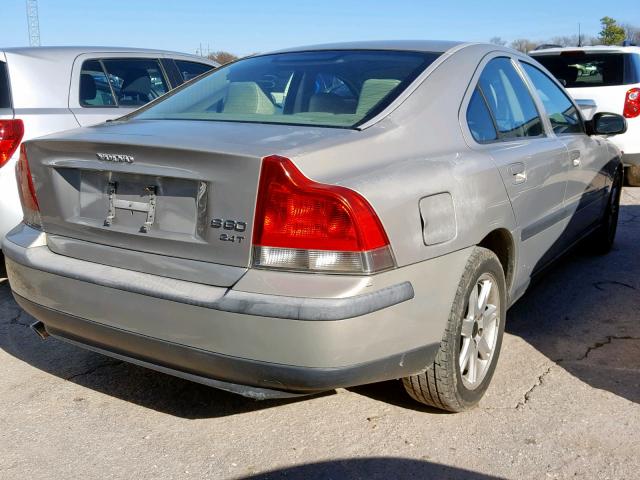 YV1RS58D412040734 - 2001 VOLVO S60 2.4T GRAY photo 4