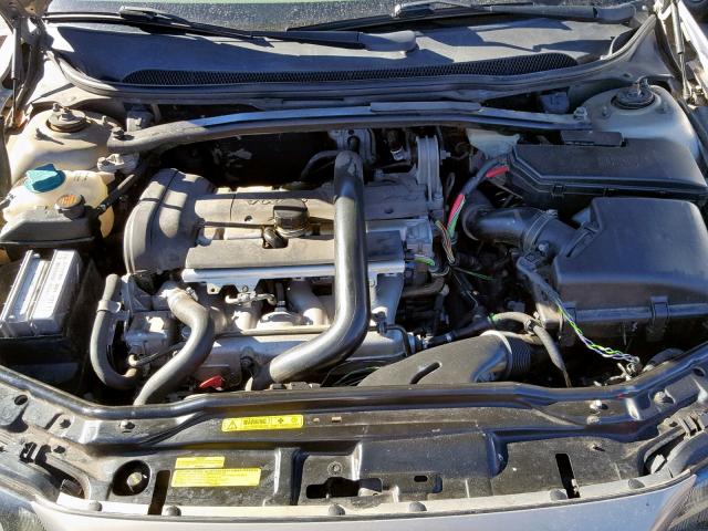 YV1RS58D412040734 - 2001 VOLVO S60 2.4T GRAY photo 7