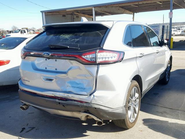 2FMPK3K83HBB10236 - 2017 FORD EDGE TITAN SILVER photo 4