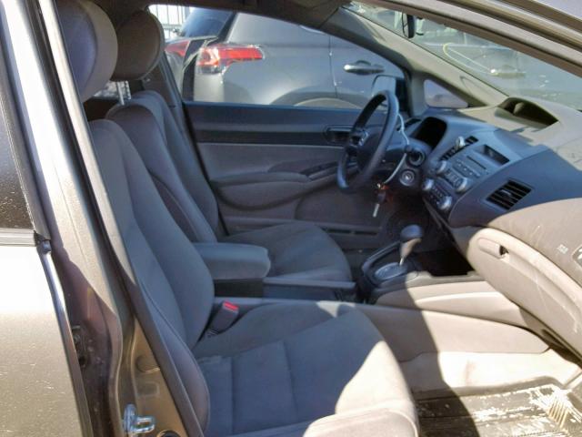 2HGFA16387H032815 - 2007 HONDA CIVIC DX GRAY photo 5