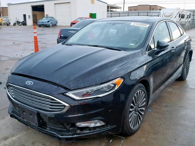 3FA6P0D91JR206451 - 2018 FORD FUSION TIT BLACK photo 2