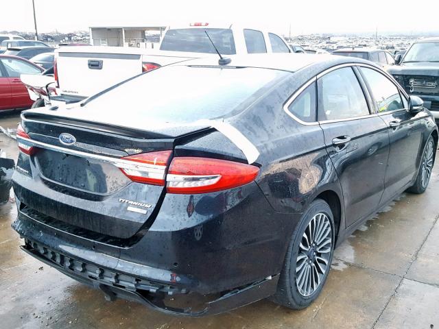 3FA6P0D91JR206451 - 2018 FORD FUSION TIT BLACK photo 4