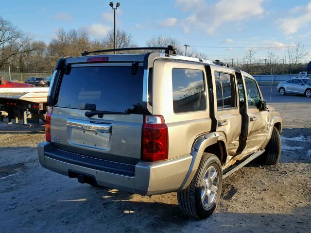 1J8HG58N76C302624 - 2006 JEEP COMMANDER GOLD photo 4