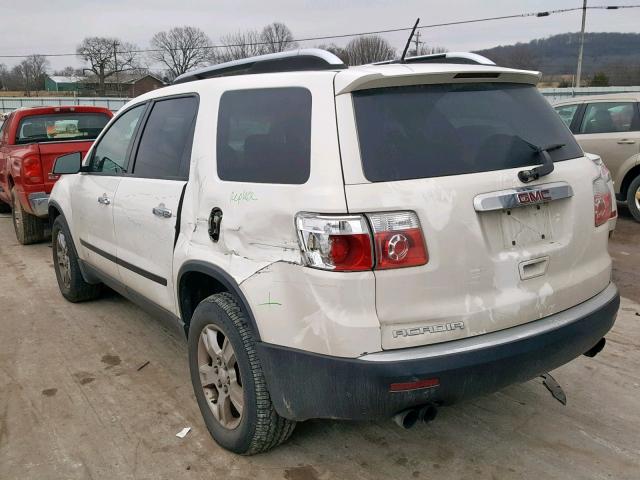 1GKER13D59J150441 - 2009 GMC ACADIA SLE WHITE photo 3