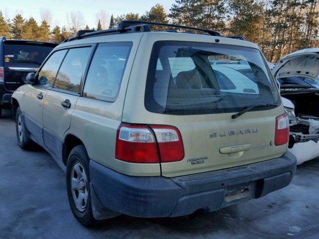 JF1SF63582H715815 - 2002 SUBARU FORESTER L TAN photo 3