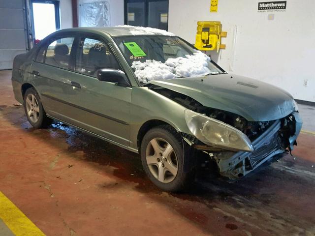 2HGES16344H554166 - 2004 HONDA CIVIC DX V GREEN photo 1