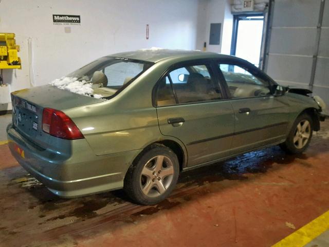 2HGES16344H554166 - 2004 HONDA CIVIC DX V GREEN photo 4