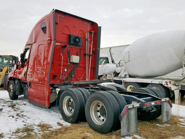 3AKJGLDR1KSKD3762 - 2019 FREIGHTLINER CASCADIA 1 RED photo 3