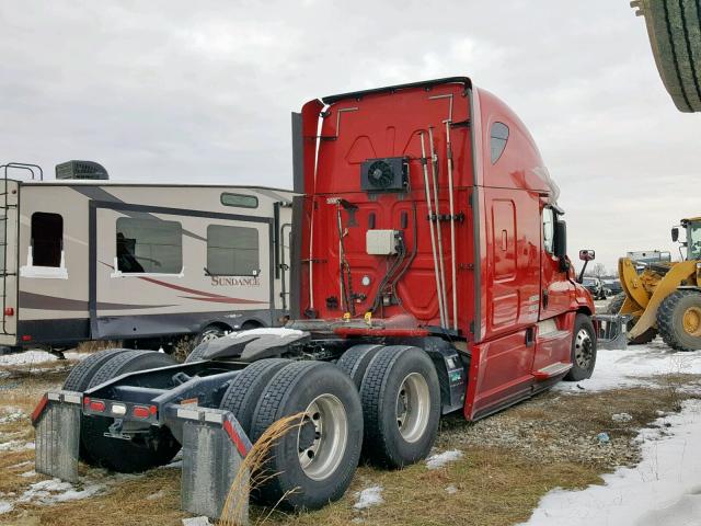 3AKJGLDR1KSKD3762 - 2019 FREIGHTLINER CASCADIA 1 RED photo 4