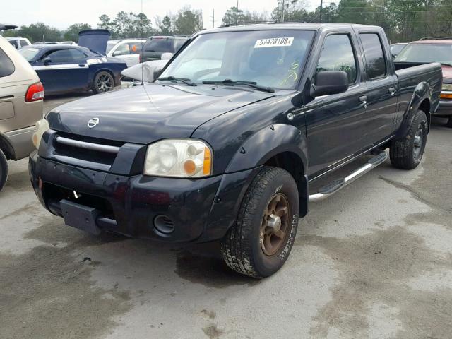 1N6ED29X04C465983 - 2004 NISSAN FRONTIER C BLACK photo 2