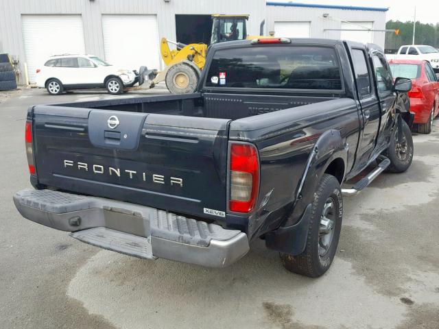 1N6ED29X04C465983 - 2004 NISSAN FRONTIER C BLACK photo 4