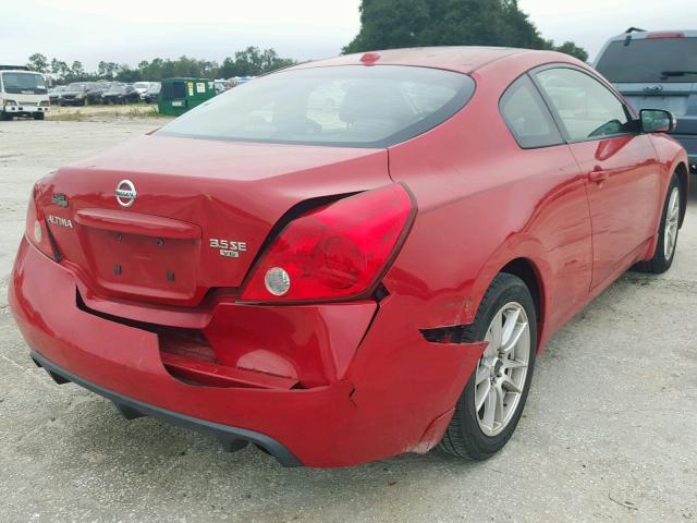 1N4BL24EX8C105811 - 2008 NISSAN ALTIMA 3.5 RED photo 4