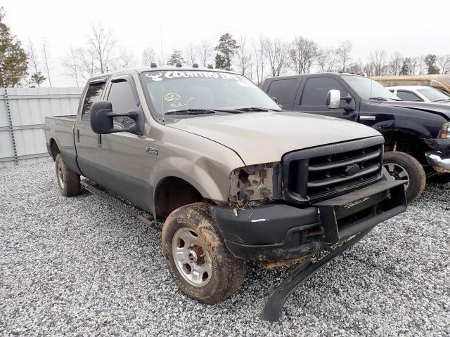 1FTSW31S64EB38711 - 2004 FORD F350 SRW S TAN photo 1