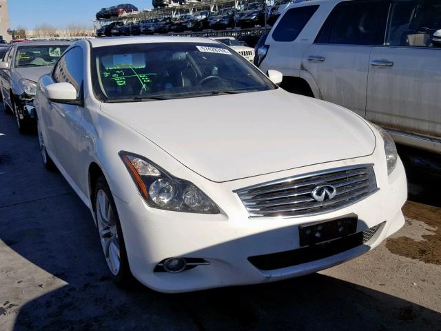 JN1CV6EL9BM262215 - 2011 INFINITI G37 WHITE photo 1