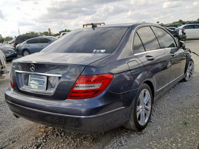 WDDGF4HBXER308814 - 2014 MERCEDES-BENZ C 250 GRAY photo 4