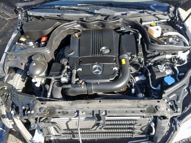 WDDGF4HBXER308814 - 2014 MERCEDES-BENZ C 250 GRAY photo 7