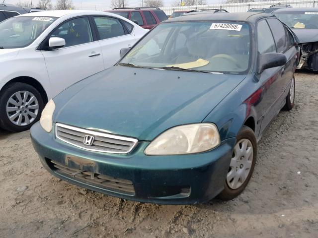 2HGEJ6610YH551303 - 2000 HONDA CIVIC BASE Yaşıl foto 2
