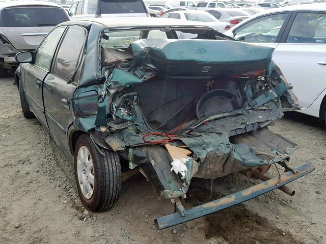 2HGEJ6610YH551303 - 2000 HONDA CIVIC BASE Yaşıl foto 3