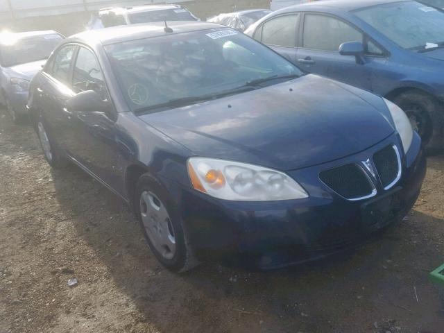 1G2ZF57B384266972 - 2008 PONTIAC G6 VALUE L BLUE photo 1