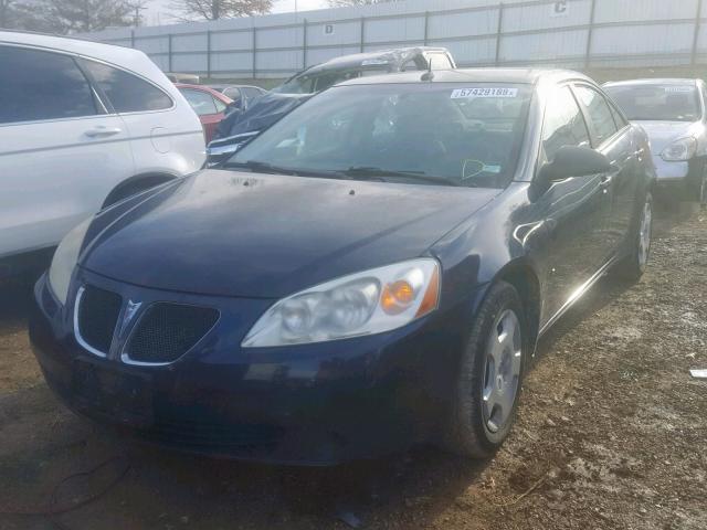 1G2ZF57B384266972 - 2008 PONTIAC G6 VALUE L BLUE photo 2