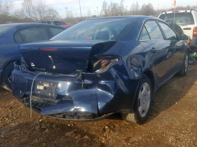 1G2ZF57B384266972 - 2008 PONTIAC G6 VALUE L BLUE photo 4