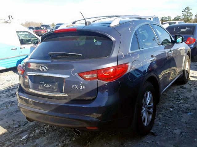 JNRAS18WX9M154833 - 2009 INFINITI FX35 BLUE photo 4