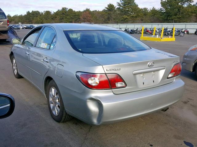 JTHBA30G445028332 - 2004 LEXUS ES 330 SILVER photo 3