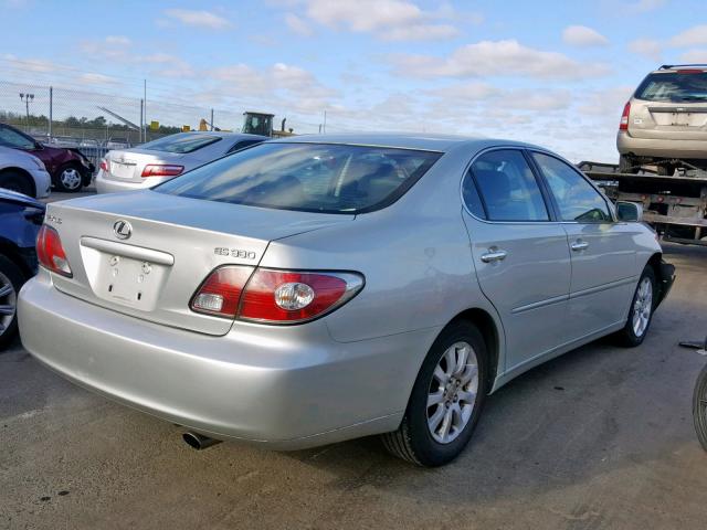 JTHBA30G445028332 - 2004 LEXUS ES 330 SILVER photo 4