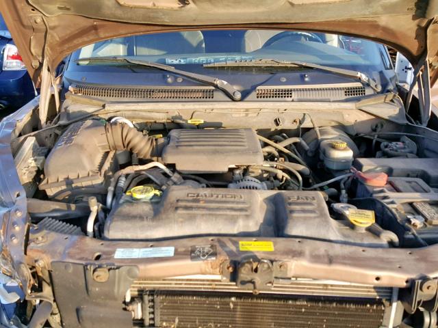 1B7GG2AN01S109161 - 2001 DODGE DAKOTA QUA BROWN photo 7