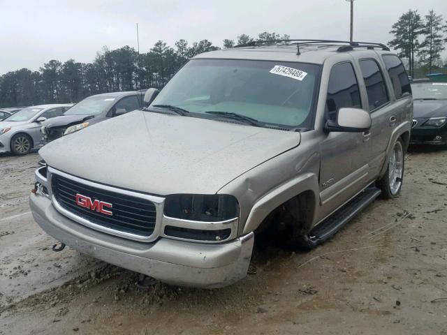 1GKEC13Z32R133013 - 2002 GMC YUKON TAN photo 2