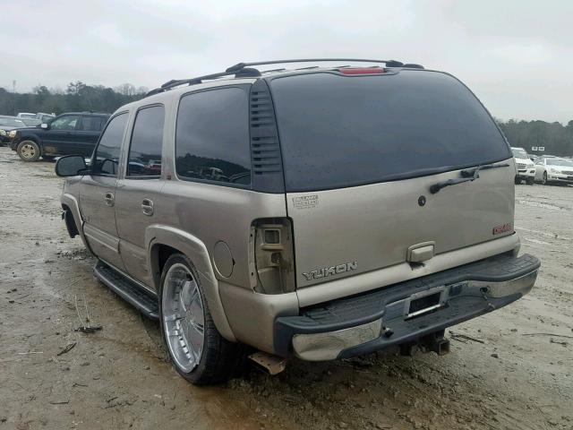 1GKEC13Z32R133013 - 2002 GMC YUKON TAN photo 3