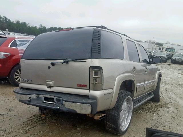 1GKEC13Z32R133013 - 2002 GMC YUKON TAN photo 4