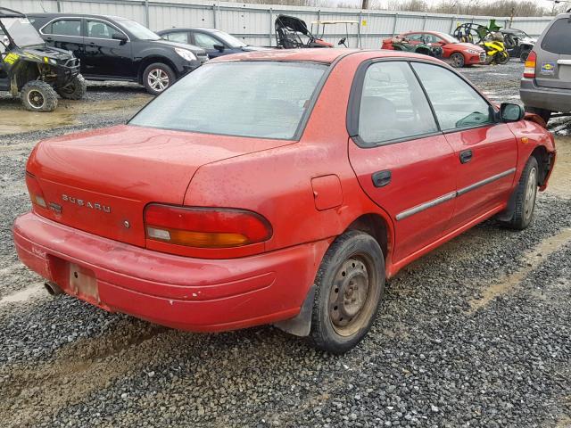 JF1GC4353XH500823 - 1999 SUBARU IMPREZA L RED photo 4