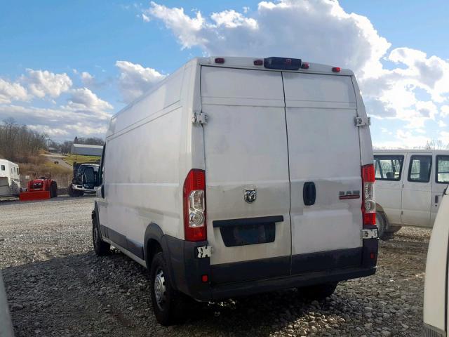 3C6TRVDGXGE101451 - 2016 RAM PROMASTER WHITE photo 3