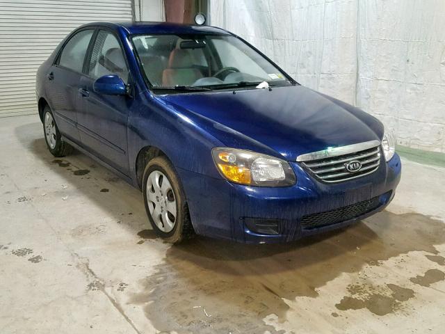 KNAFE222195621220 - 2009 KIA SPECTRA EX BLUE photo 1