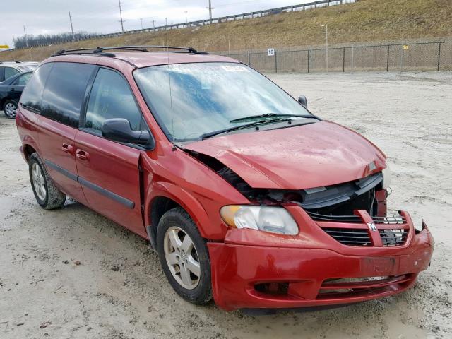 1D4GP45R85B393771 - 2005 DODGE CARAVAN SX RED photo 1