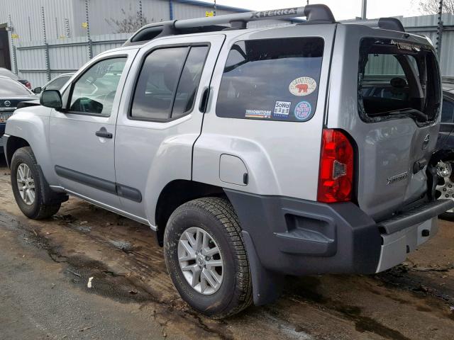 5N1AN0NW8EN811926 - 2014 NISSAN XTERRA X SILVER photo 3