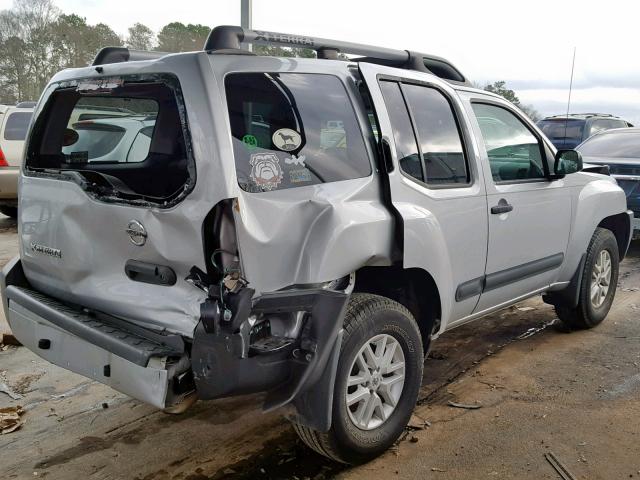 5N1AN0NW8EN811926 - 2014 NISSAN XTERRA X SILVER photo 4