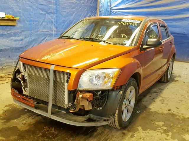 1B3CB3HA3BD246978 - 2011 DODGE CALIBER MA ORANGE photo 2