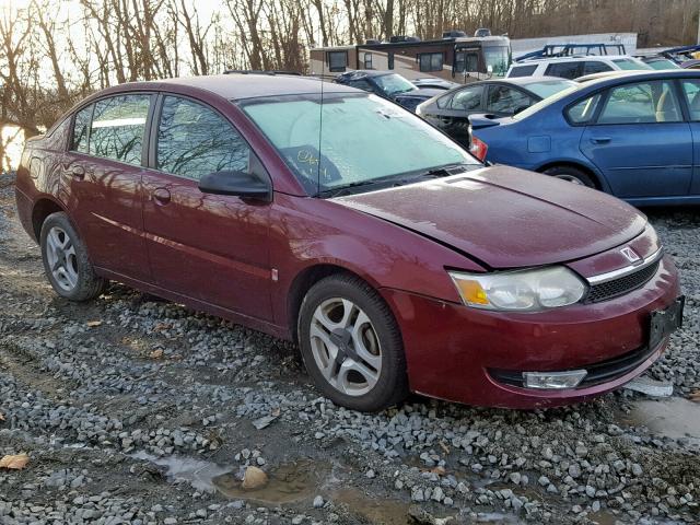 1G8AL52F93Z192071 - 2003 SATURN ION LEVEL MAROON photo 1