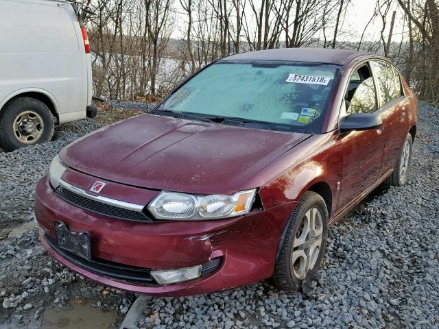 1G8AL52F93Z192071 - 2003 SATURN ION LEVEL MAROON photo 2